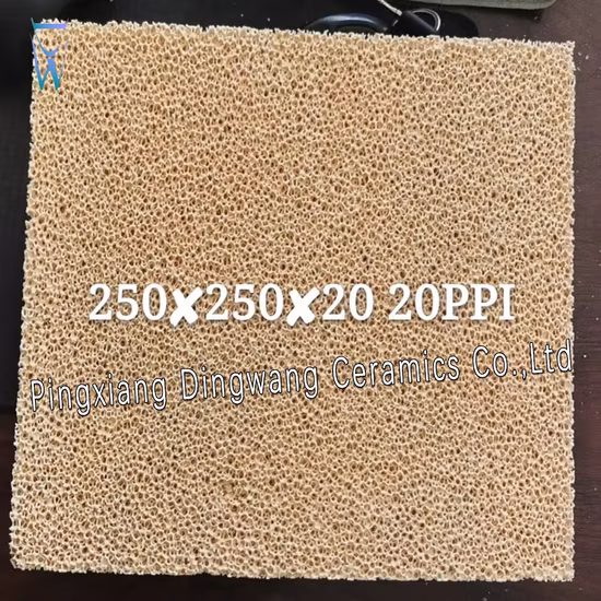 Moulage de métal/fer/acier pour filtre en mousse céramique Zircornia